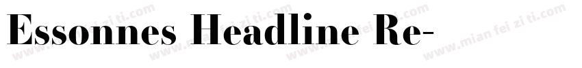 Essonnes Headline Re字体转换